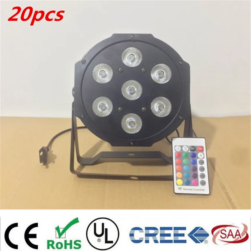 20pcs/lot Wireless Remote Control LED The brightest 8 dmx Channels Led Flat Par 7x12W RGBW 4IN1 Fast Shipping
20pcs/lot Wireless Remote Control LED The brightest 8 dmx Channels Led Flat Par 7x12W RGBW 4IN1 Fast Shipping