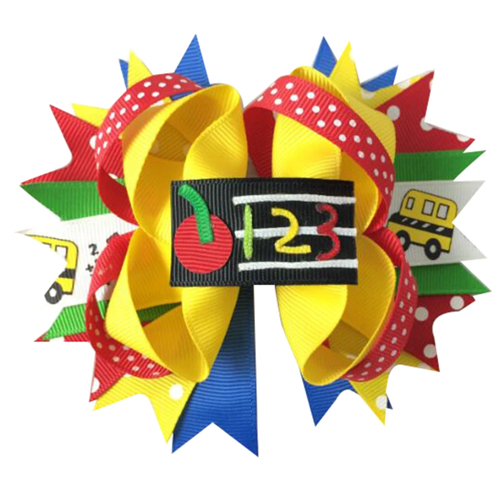 5 Inch Cute DIY ABC pencil apple Hair Bows For Children Back To School Hair Clips Cartoon Girls Headwear Hair Accessories
5 Inch Cute DIY ABC pencil apple Hair Bows For Children Back To School Hair Clips Cartoon Girls Headwear Hair Accessories