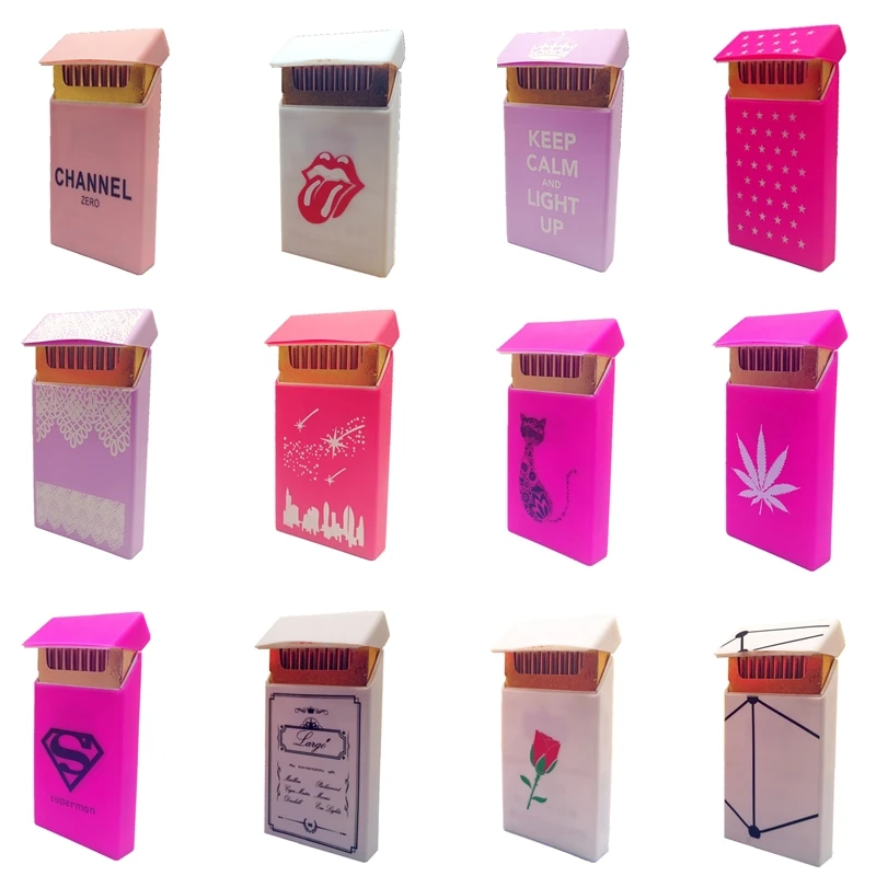 Фото Модная женская коробка для сигарет из силикагеля ваза с розовым - купить