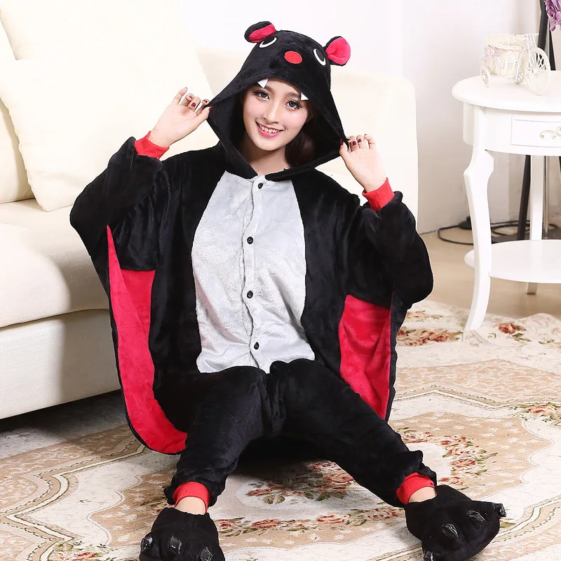 Bat Kugurumi Women Girls Animal Onesie Funny Cute Pajama Winter Warm Sleep Suit Festival Cartoon Party Game Outfit Men Overalls
Bat Kugurumi Women Girls Animal Onesie Funny Cute Pajama Winter Warm Sleep Suit Festival Cartoon Party Game Outfit Men Overalls
