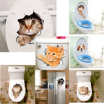 3D Vivid Cats Dogs Wall Sticker Toilet Door Refrigerator Computer Bathroom Decor Wall Decor Animal Wall Decals Art Poster Mural 
3D Vivid Cats Dogs Wall Sticker Toilet Door Refrigerator Computer Bathroom Decor Wall Decor Animal Wall Decals Art Poster Mural