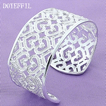 DOTEFFIL 925 Sterling Silver 30mm Hollow Heart Bangle Bracelet For Woman Wedding Engagement Fashion Charm Party Jewelry
DOTEFFIL 925 Sterling Silver 30mm Hollow Heart Bangle Bracelet For Woman Wedding Engagement Fashion Charm Party Jewelry
