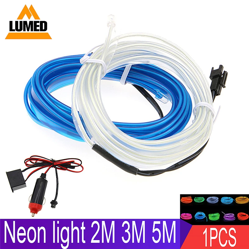 EL Wire 8mm Sewing Edge Neon car Lights Dance Party Car Decor Light Flexible EL Wire lamps Rope Tube LED Strip With DC12V Driver
EL Wire 8mm Sewing Edge Neon car Lights Dance Party Car Decor Light Flexible EL Wire lamps Rope Tube LED Strip With DC12V Driver