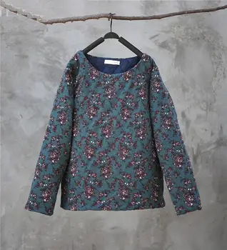 2018 Dark green gardenia print retro parkas pullover outwear light and comfortable coat cotton padded clothes for women
2018 Dark green gardenia print retro parkas pullover outwear light and comfortable coat cotton padded clothes for women