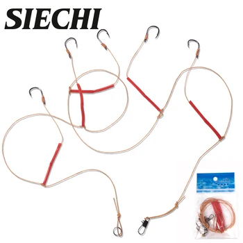 SIECHI 3pcs/set #5 -13 Fishhooks Stainless Steel Rigs With 5 Small Hooks Lures Baits Pesca Accessories
SIECHI 3pcs/set #5 -13 Fishhooks Stainless Steel Rigs With 5 Small Hooks Lures Baits Pesca Accessories