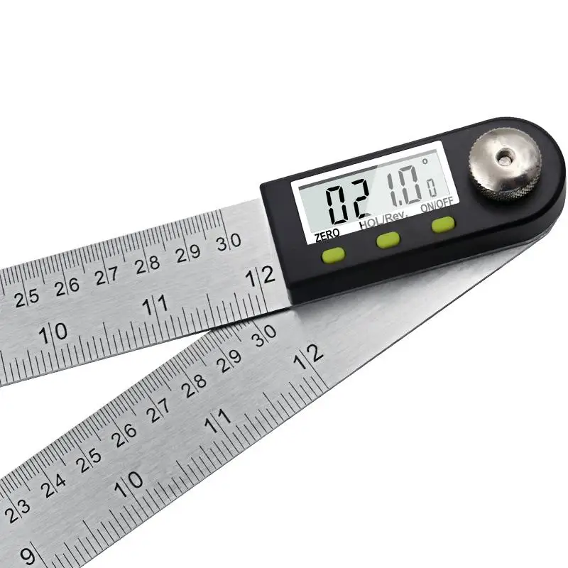 300mm 12" Digital Angle Ruler Finder Meter Protractor Inclinometer Goniometer Electronic Angle Gauge Stainless Steel
300mm 12" Digital Angle Ruler Finder Meter Protractor Inclinometer Goniometer Electronic Angle Gauge Stainless Steel