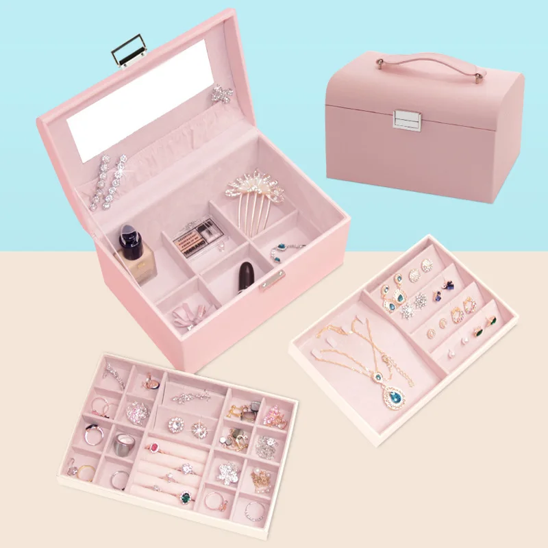 2019 Hot Sale European-style Korean Multi-layer Earring With Locks Simple Handicraft Jewelry Receiving Box With Large Capacity
2019 Hot Sale European-style Korean Multi-layer Earring With Locks Simple Handicraft Jewelry Receiving Box With Large Capacity