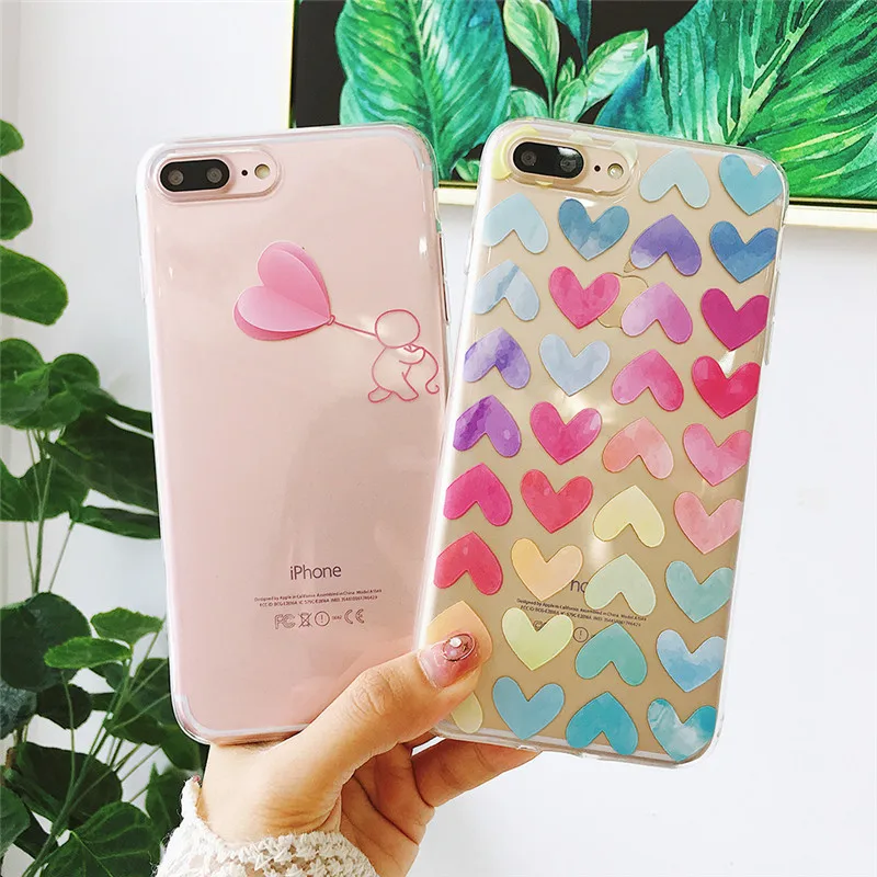 BEEBASE Transparent Cartoon Case For iphone 6 6s 7 8 Plus Soft Cute sweet Phone cover For iphone 7 fundas For iphone X coque
BEEBASE Transparent Cartoon Case For iphone 6 6s 7 8 Plus Soft Cute sweet Phone cover For iphone 7 fundas For iphone X coque