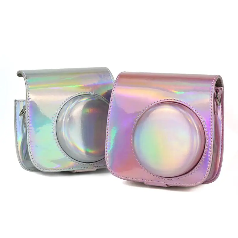Camera Case Bag Holographic Shining Laser Instant Camera Shoulder Strap Bag Protector Cover Pouch for Fujifilm Instax Mini 8/8+/
Camera Case Bag Holographic Shining Laser Instant Camera Shoulder Strap Bag Protector Cover Pouch for Fujifilm Instax Mini 8/8+/