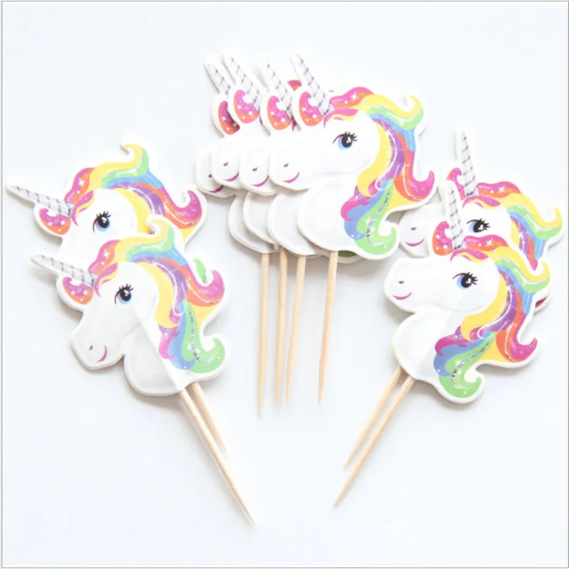 24pcs/lot Unicorn Cake Insert Birthday Cake Fruit Toothpick Insert Wedding Party Decoration Supplies
24pcs/lot Unicorn Cake Insert Birthday Cake Fruit Toothpick Insert Wedding Party Decoration Supplies