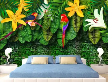 beibehang Custom HD Hand Drawn Tropical Plants Flowers and Birds Cartoon American Background Wall Paper Mural wallpaper behang
beibehang Custom HD Hand Drawn Tropical Plants Flowers and Birds Cartoon American Background Wall Paper Mural wallpaper behang