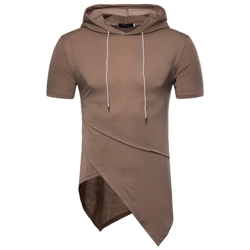 Summer Men's Irregular Hooded Casual men Short Sleeve T-shirt fashion tshirts mens clothing t shirts
Summer Men's Irregular Hooded Casual men Short Sleeve T-shirt fashion tshirts mens clothing t shirts