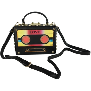 Fashion Box Shape Radio Chain Women Handbag Colorful Bag Ladies Messenger Bag Mini Tote Shoulder Bag Evening Bag
Fashion Box Shape Radio Chain Women Handbag Colorful Bag Ladies Messenger Bag Mini Tote Shoulder Bag Evening Bag