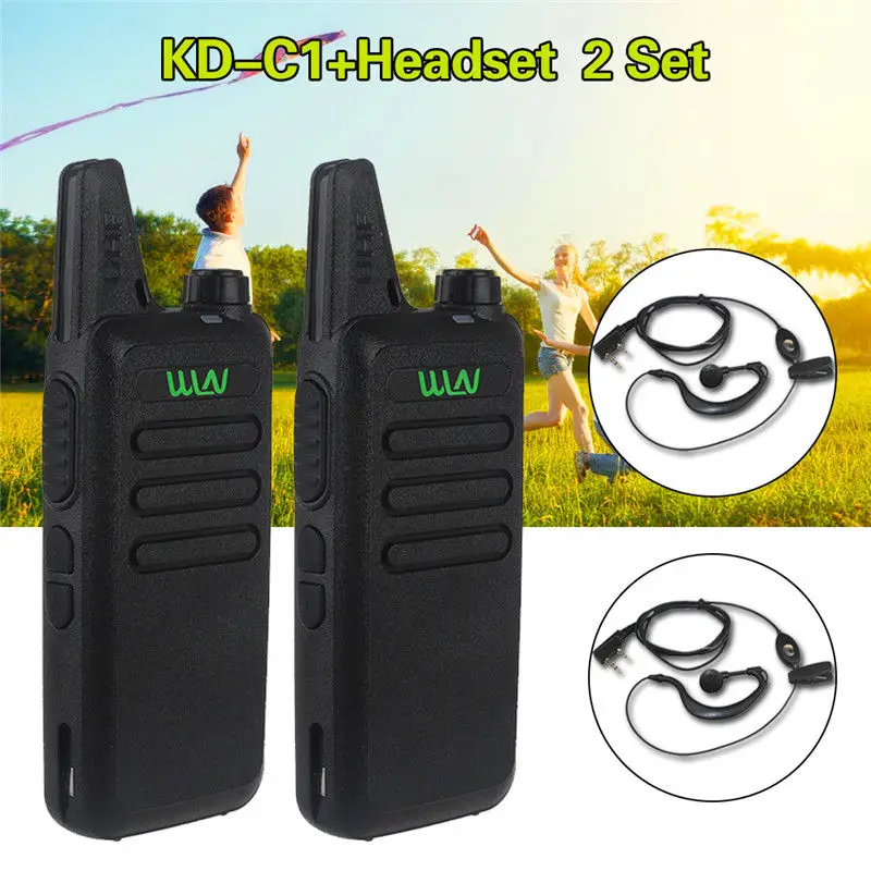 2Sets/lot KD-C1 5W Portable Microphone UHF 400-470MHz Radio+Handheld Headset Portable Transceiver with Earpiece Walkie Talkie
2Sets/lot KD-C1 5W Portable Microphone UHF 400-470MHz Radio+Handheld Headset Portable Transceiver with Earpiece Walkie Talkie