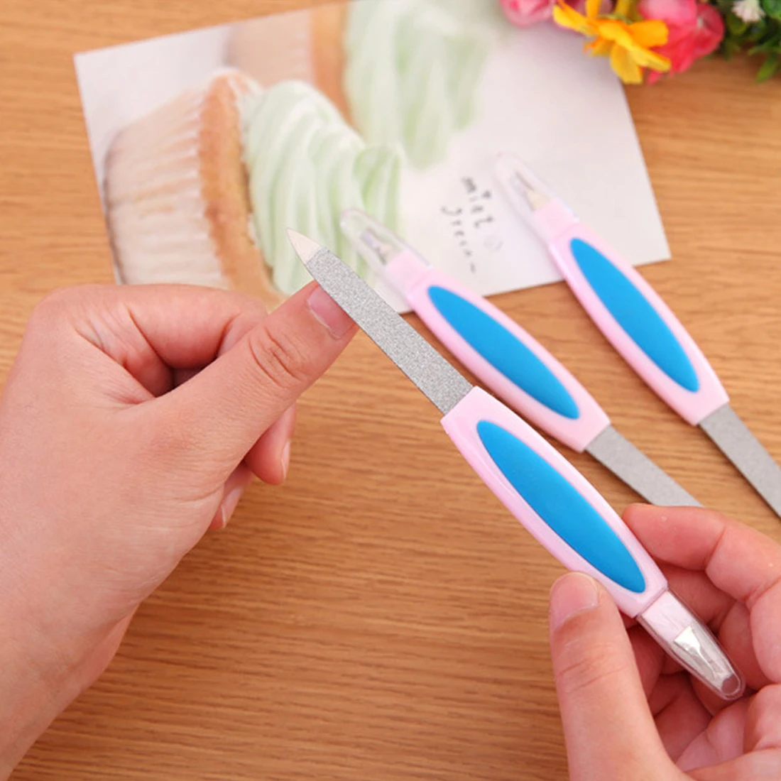 Nail Manicure Tool Metal Sanding 1pc Random Color Dual-head Shaping Stick File Buffer and Dead Skin Cuticle Clean Remover
Nail Manicure Tool Metal Sanding 1pc Random Color Dual-head Shaping Stick File Buffer and Dead Skin Cuticle Clean Remover