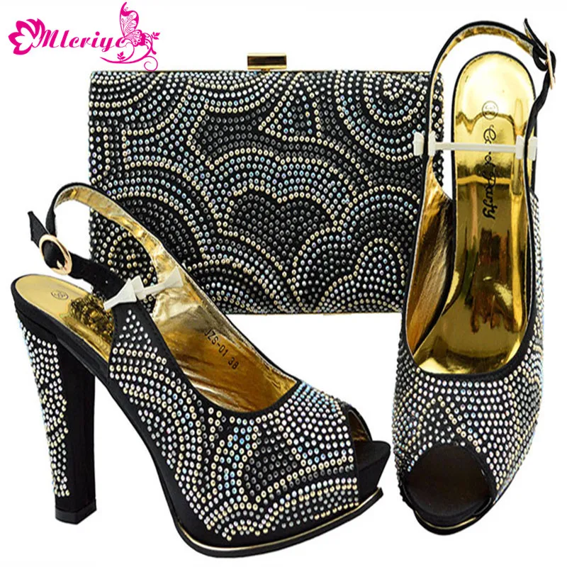 New Fashion Italian Shoes with Matching Bags Set for Wedding and Party African Shoes and Bag Sets with Rhinestone High Heels
New Fashion Italian Shoes with Matching Bags Set for Wedding and Party African Shoes and Bag Sets with Rhinestone High Heels