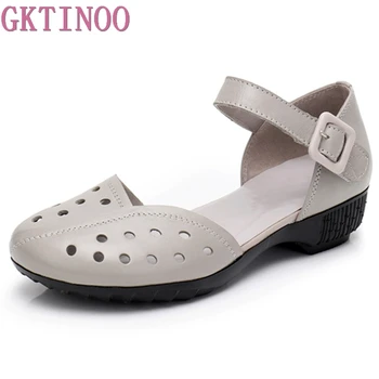 GKTINOO Women's Sandals 2019 Summer Hollow Genuine Leather Ladies Shoes Women Sandals Flat Casual Shoes Plus Size 35-43
GKTINOO Women's Sandals 2019 Summer Hollow Genuine Leather Ladies Shoes Women Sandals Flat Casual Shoes Plus Size 35-43