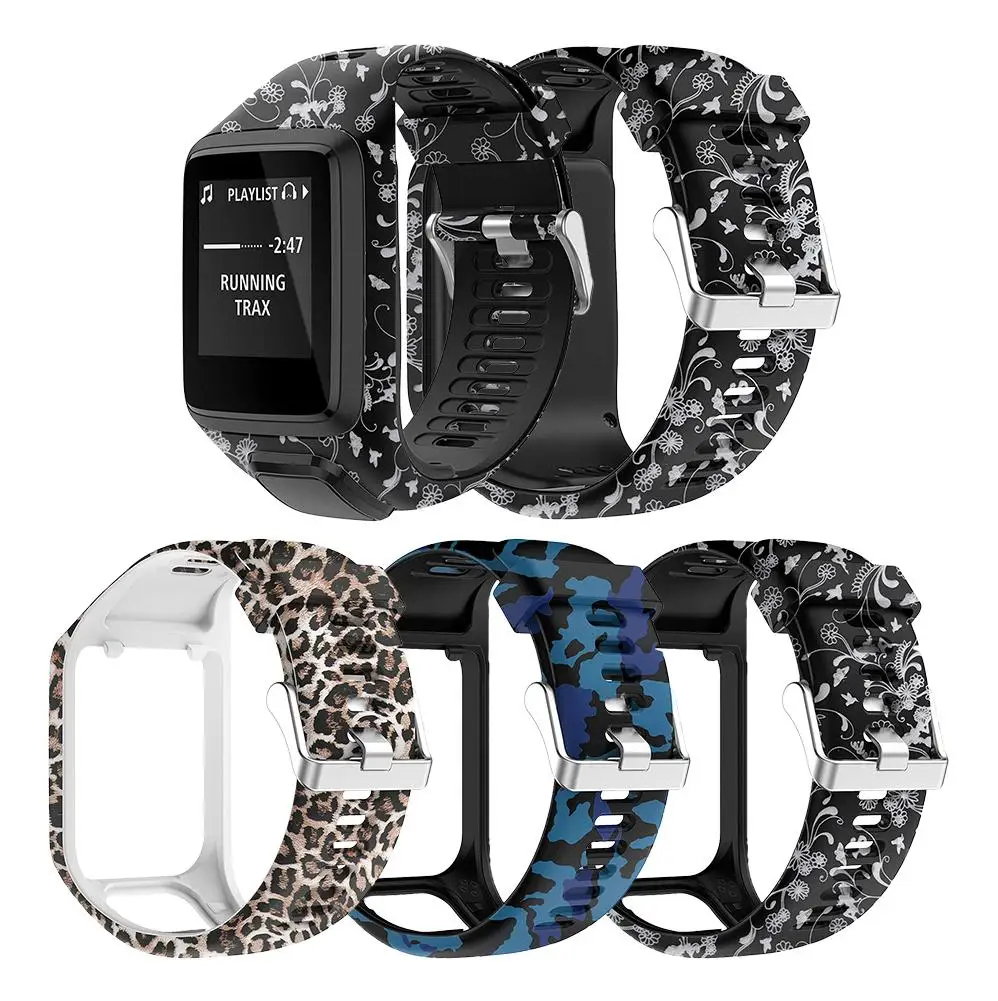 Printed Replacement Watchband Wrist Band Strap for TomTom 2 3 Series Runner 2 3 Spark Series Golfer 2 Adventurer GPS Watch #CO
Printed Replacement Watchband Wrist Band Strap for TomTom 2 3 Series Runner 2 3 Spark Series Golfer 2 Adventurer GPS Watch #CO