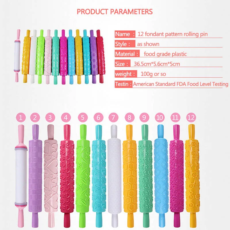 Christmas Embossing Rolling Pin Baking Cookies Noodle Biscuit Fondant Cake Dough Engraved Roller Baking Accessories
Christmas Embossing Rolling Pin Baking Cookies Noodle Biscuit Fondant Cake Dough Engraved Roller Baking Accessories