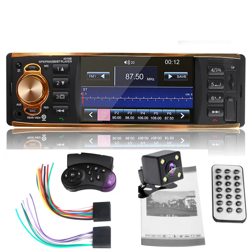 

HD Autoradio Multimedia Mp5 Player 1DIN Auto audio Car Stereo Bluetooth Handsfree USB TF FM AUX Support Steering wheel Control