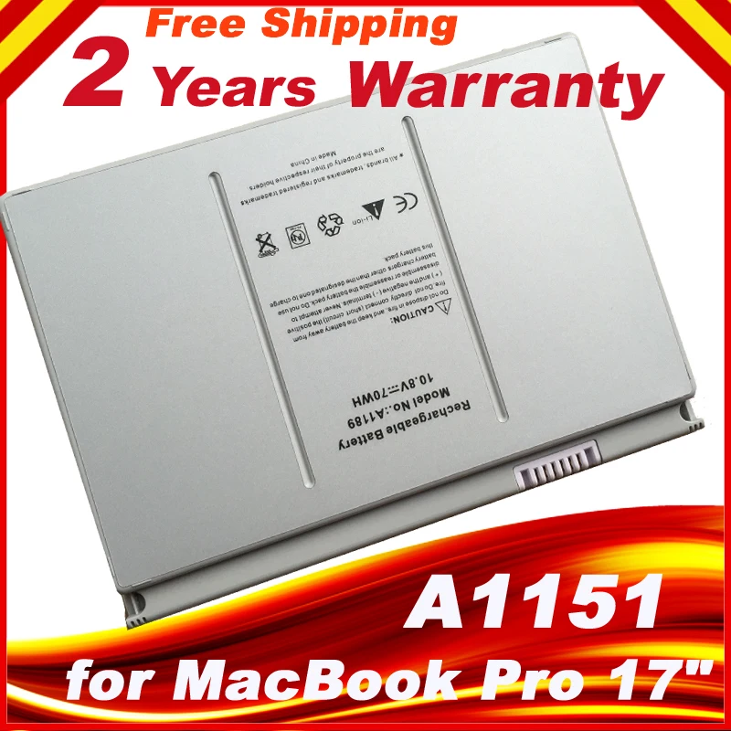 Аккумулятор A1189 для ноутбука Apple MacBook Pro 17 дюймов, A1151 (ранняя 2006), A1212 (конец 2006 года), A1229 (средний/конец 2007 года), A1261
Аккумулятор A1189 для ноутбука Apple MacBook Pro 17 дюймов, A1151 (ранняя 2006), A1212 (конец 2006 года), A1229 (средний/конец 2007 года), A1261