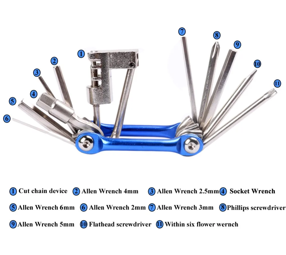Bicycle Maintenance Multi Function Tools Set Bicycle Maintenance Multi Function Tools Set