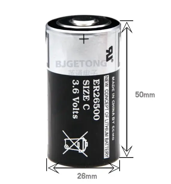 10PCS Brand new original ER26500 3.6V C type 2 lithium battery disposable water meter energy flow meter ER26500M
10PCS Brand new original ER26500 3.6V C type 2 lithium battery disposable water meter energy flow meter ER26500M