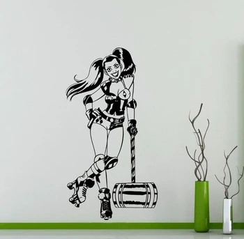 Harley Quinn Wall Decal Roller Derby DC Marvel Comics Superhero Vinyl Sticker Home Interior Decor Teen Room Cool Art Mural
Harley Quinn Wall Decal Roller Derby DC Marvel Comics Superhero Vinyl Sticker Home Interior Decor Teen Room Cool Art Mural