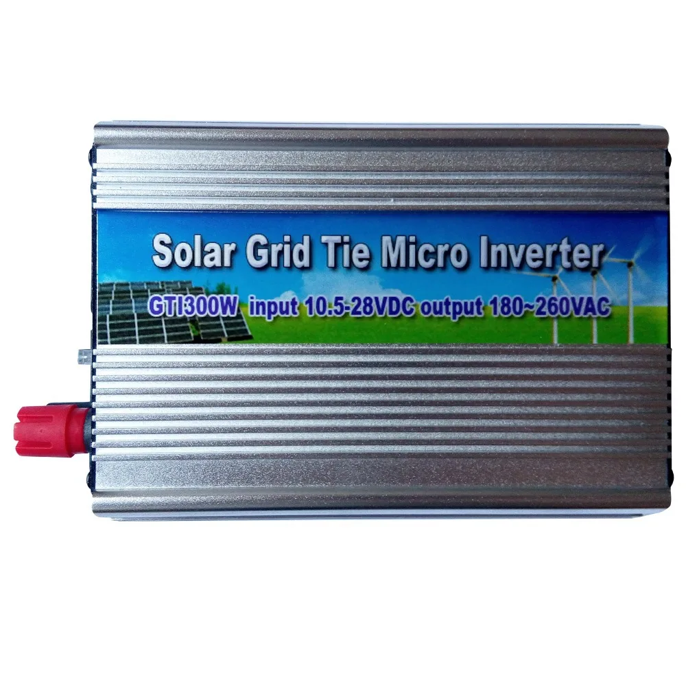 GTI300 300W 18V Grid Tie Micro Inverter 10.5-28V DC to AC 110V or 220V Pure Sine Wave Solar Inverter 300W for 420W Solar Module
GTI300 300W 18V Grid Tie Micro Inverter 10.5-28V DC to AC 110V or 220V Pure Sine Wave Solar Inverter 300W for 420W Solar Module