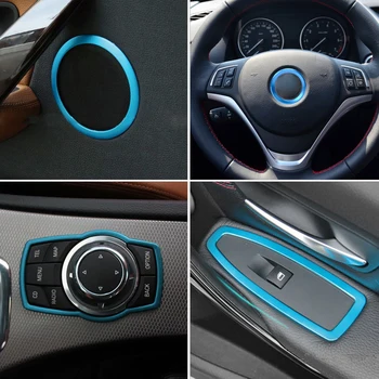DWCX Blue Interior Car Window Switch Panel + Speaker + Steering Wheel Ring + Multimedia Button Trim Cover For BMW 3 Series F30
DWCX Blue Interior Car Window Switch Panel + Speaker + Steering Wheel Ring + Multimedia Button Trim Cover For BMW 3 Series F30