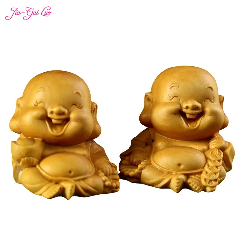 JIA-GUI LUO Boxwood Carving Decoration Gifts Home Decor Wooden Crafts Decorations Statues Little Monk A048
JIA-GUI LUO Boxwood Carving Decoration Gifts Home Decor Wooden Crafts Decorations Statues Little Monk A048