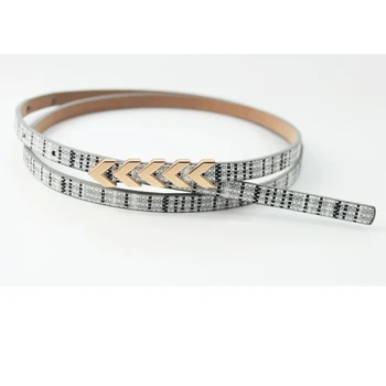 Simple arrow buckle fashion belt Women's simple matching thin belt Solid color High-end plaid Personality graffiti free shipping
Simple arrow buckle fashion belt Women's simple matching thin belt Solid color High-end plaid Personality graffiti free shipping