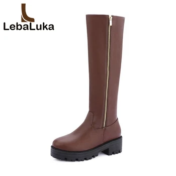 Tuyoki Woman Knee Boots Women Round Toe Square Heel Botas Good Quality Warm Fur Zipper Winter Shoes Footwear Size 33-43
Tuyoki Woman Knee Boots Women Round Toe Square Heel Botas Good Quality Warm Fur Zipper Winter Shoes Footwear Size 33-43