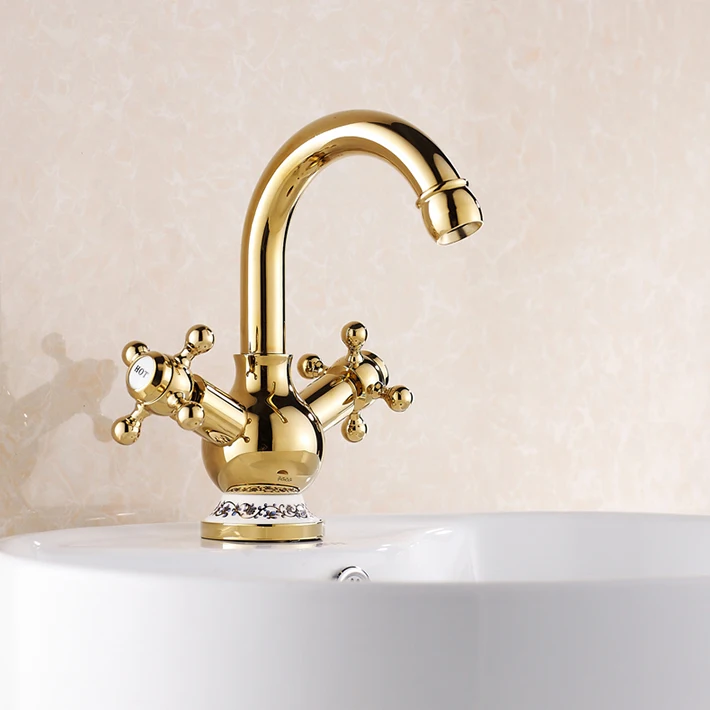 Luxury gold plating dual holder single hole bathroom sink faucet mixer tap with swivel spout
Luxury gold plating dual holder single hole bathroom sink faucet mixer tap with swivel spout