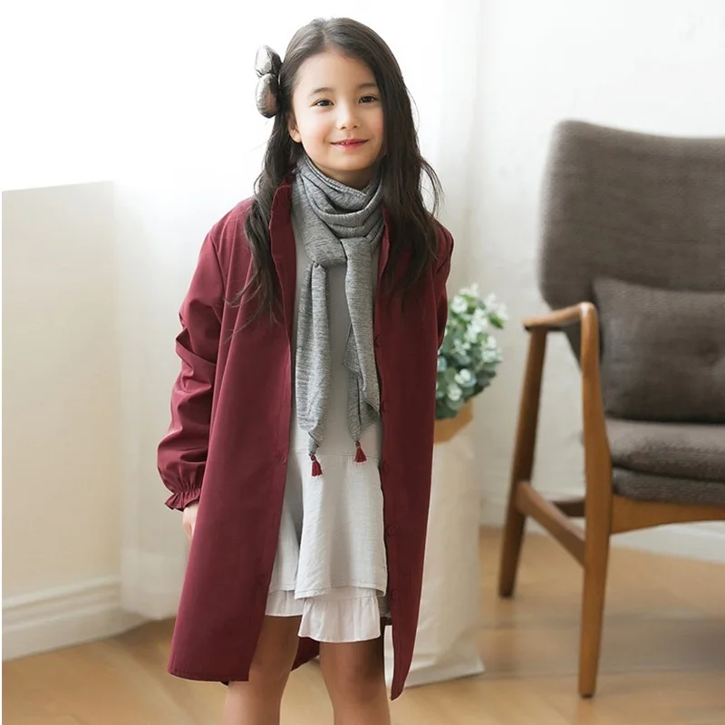 Girls coat spring and autumn solid color girls wear 6~14Y long-sleeved windbreaker children retro jacket children's wear
Girls coat spring and autumn solid color girls wear 6~14Y long-sleeved windbreaker children retro jacket children's wear
