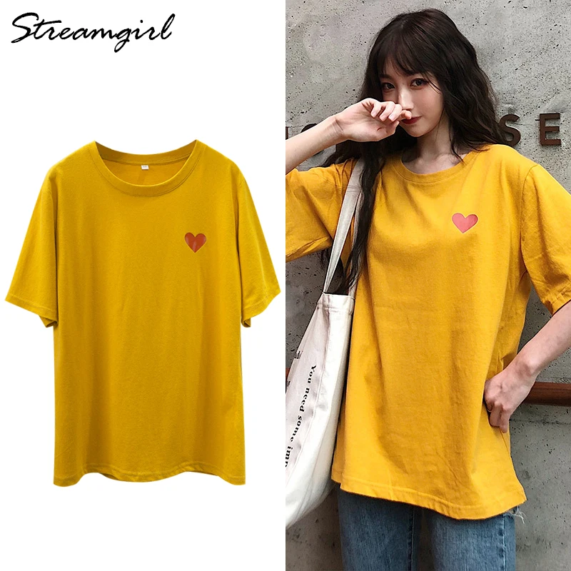 Streamgirl White Tee Shirts For Ladies Cotton women t-shirt 2019 Heart Print Summer Vintage T Shirt Women Cotton Top Female New
Streamgirl White Tee Shirts For Ladies Cotton women t-shirt 2019 Heart Print Summer Vintage T Shirt Women Cotton Top Female New