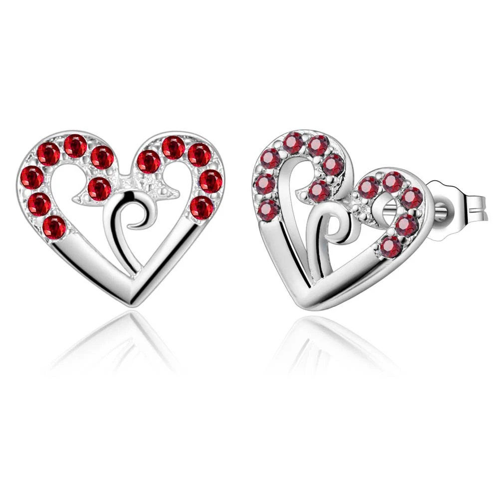 Inlay dark red zircon love heart high quality Silver Earrings for women fashion jewelry earrings /KWJZCRGK PTZHYXGZ
Inlay dark red zircon love heart high quality Silver Earrings for women fashion jewelry earrings /KWJZCRGK PTZHYXGZ