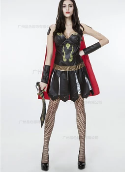 Ladies Roman Greek Xena Gladiator Warrior Princess Spartan Costume women sexy party cosplay halloween set dress+cloak+sleeve
Ladies Roman Greek Xena Gladiator Warrior Princess Spartan Costume women sexy party cosplay halloween set dress+cloak+sleeve