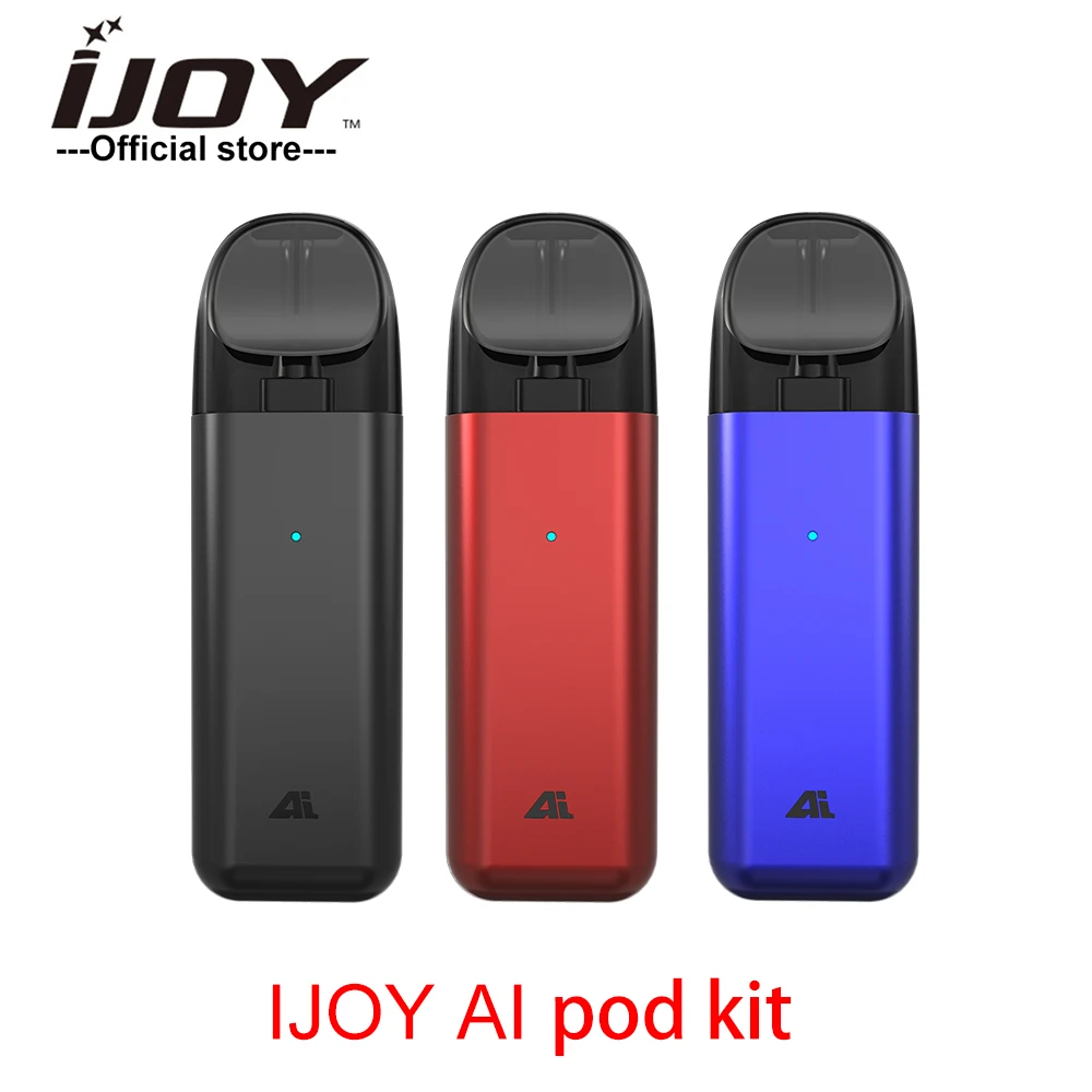 Original IJOY AI POD Kit 15W pod Vape With 450mAh Battery&1.6ohm 2ml Refillable Cartridge vs Novo pod nautilus aio minifit kit