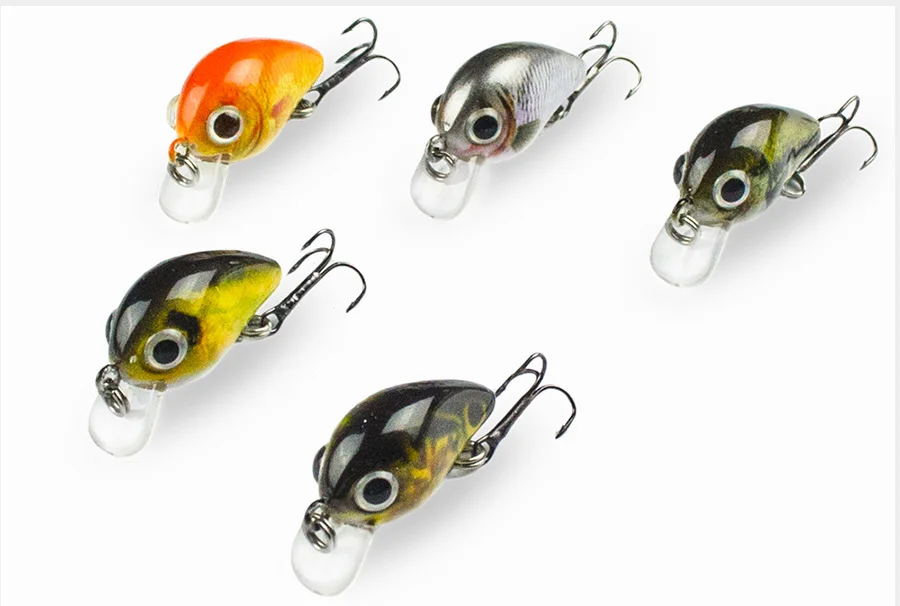 Mini Fishing Lure Wobbler Crankbaits Set 08