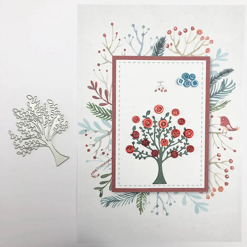 1PC Trees Design Metal Die Cutting Dies Scrapbooking Embossing Dies Cut Stencils DIY Decorative Cards making
1PC Trees Design Metal Die Cutting Dies Scrapbooking Embossing Dies Cut Stencils DIY Decorative Cards making