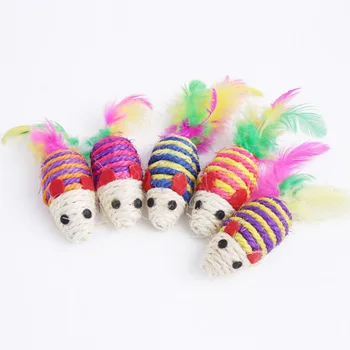 Pet Cat Toy Interactive Sisal Mouse With A Feathered Tail To Play With Cat Toy Claws Kitten Toy 96
Pet Cat Toy Interactive Sisal Mouse With A Feathered Tail To Play With Cat Toy Claws Kitten Toy 96