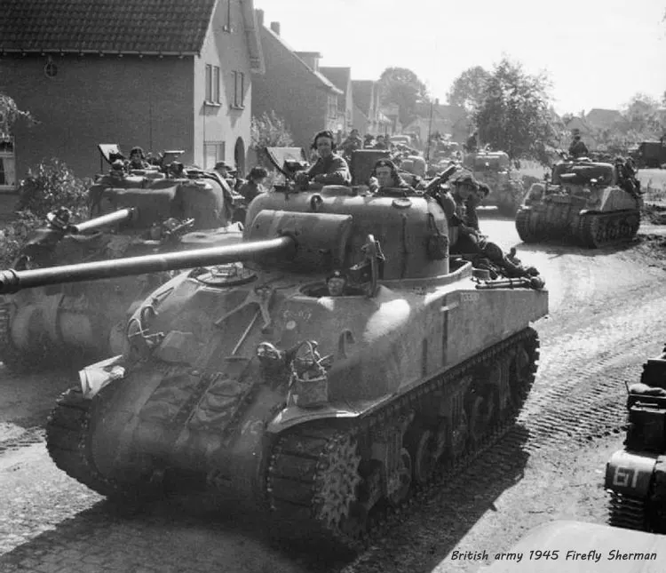 Sherman-Firefly-in-Czechoslovakia