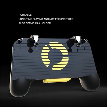 New PUBG Mobile joystick controller handle gamepad free fire button aim key for Smart Phone PUBG trigger l1r1 game grip holder
New PUBG Mobile joystick controller handle gamepad free fire button aim key for Smart Phone PUBG trigger l1r1 game grip holder