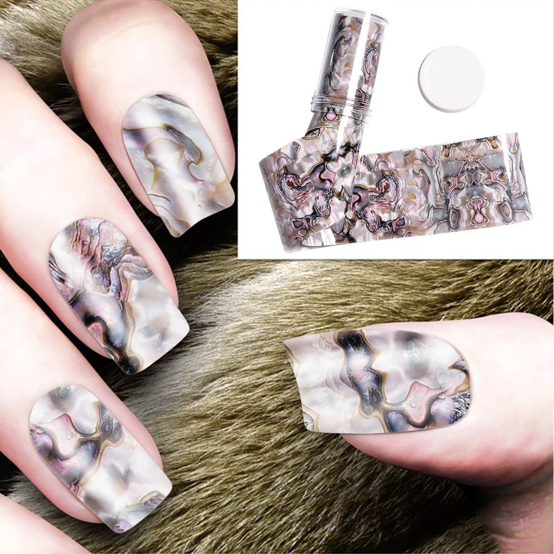 New Nail Art Thermal Transfer Foil 4*120CM 3D 1 Roll Ocean Style Shell Abalone Pattern Nail Foils Gradient Marble Design Foils
New Nail Art Thermal Transfer Foil 4*120CM 3D 1 Roll Ocean Style Shell Abalone Pattern Nail Foils Gradient Marble Design Foils
