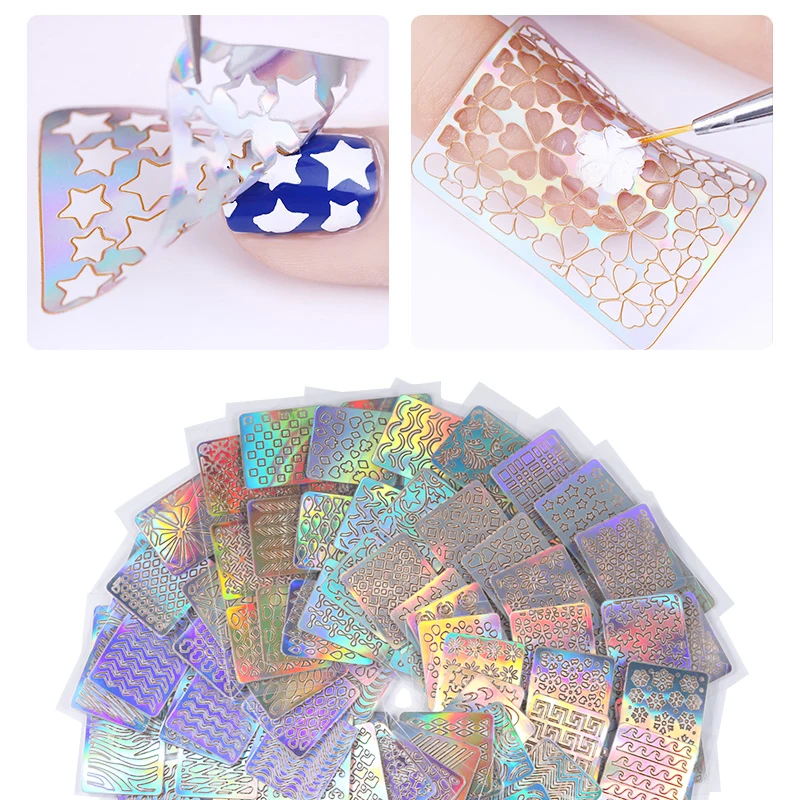 Nail Stencil Stickers Laser Hollow Nail Vinyls Template Mixed Heart Fish Pattern Nail Art DIY Design Decoration Decals
Nail Stencil Stickers Laser Hollow Nail Vinyls Template Mixed Heart Fish Pattern Nail Art DIY Design Decoration Decals