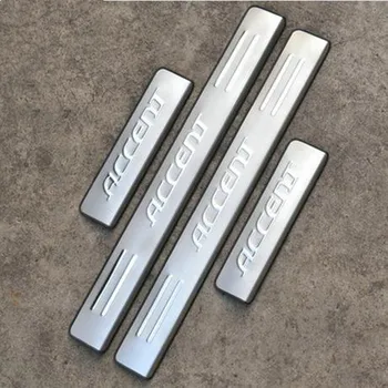 FIT For Hyundai Accent 2006-2013 Auto parts Car-covers 304 Stainless Steel Side Door Sill Cover / Scuff Plate Trim 4Pcs/Set
FIT For Hyundai Accent 2006-2013 Auto parts Car-covers 304 Stainless Steel Side Door Sill Cover / Scuff Plate Trim 4Pcs/Set