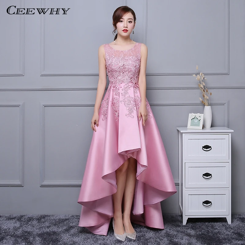 CEEWHY Candy Color Asymmetrical Evening Dress Lace Satin Dress Long Elegant Formal Party Dress Evening Gown Black Pink Burgundy
CEEWHY Candy Color Asymmetrical Evening Dress Lace Satin Dress Long Elegant Formal Party Dress Evening Gown Black Pink Burgundy