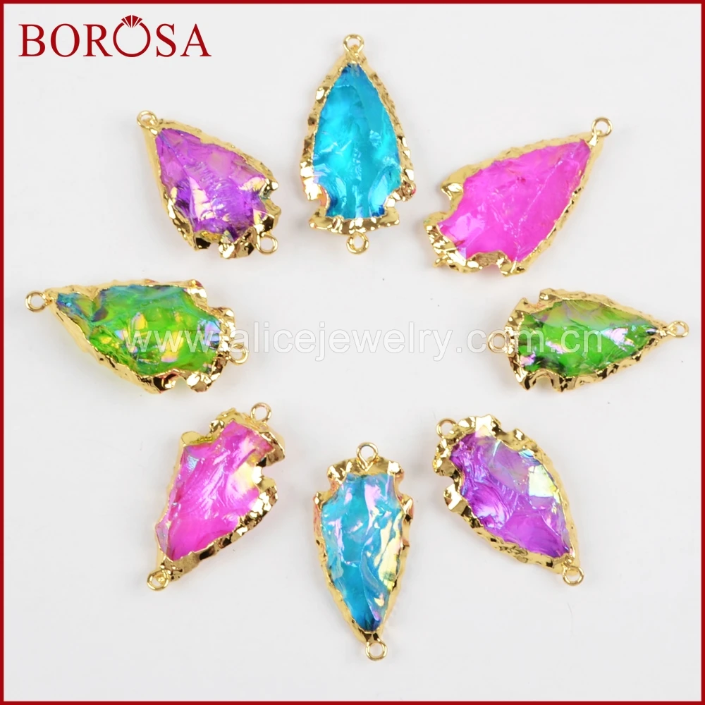 BOROSA 5 шт. Druzy Arrowhead золото Цвет натуральный Титан кристалл кварца разъем двойной поручительств для браслета DIY ювелирных G1362
BOROSA 5 шт. Druzy Arrowhead золото Цвет натуральный Титан кристалл кварца разъем двойной поручительств для браслета DIY ювелирных G1362