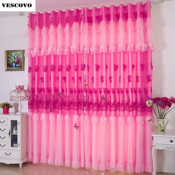 Princess Style butterfly tulle Pink Bedroom Window Curtain lace Curtain wedding home decoration
Princess Style butterfly tulle Pink Bedroom Window Curtain lace Curtain wedding home decoration